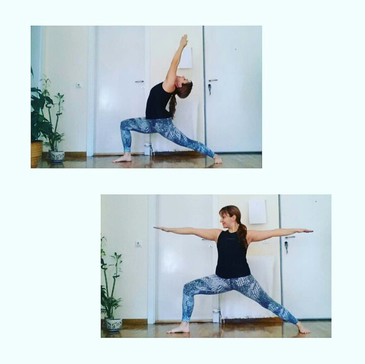 virabhadrasana 1 i 2