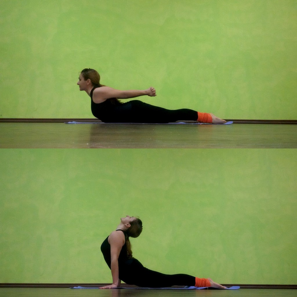 niralamba bhujangasana i urdhva mukha svanasana