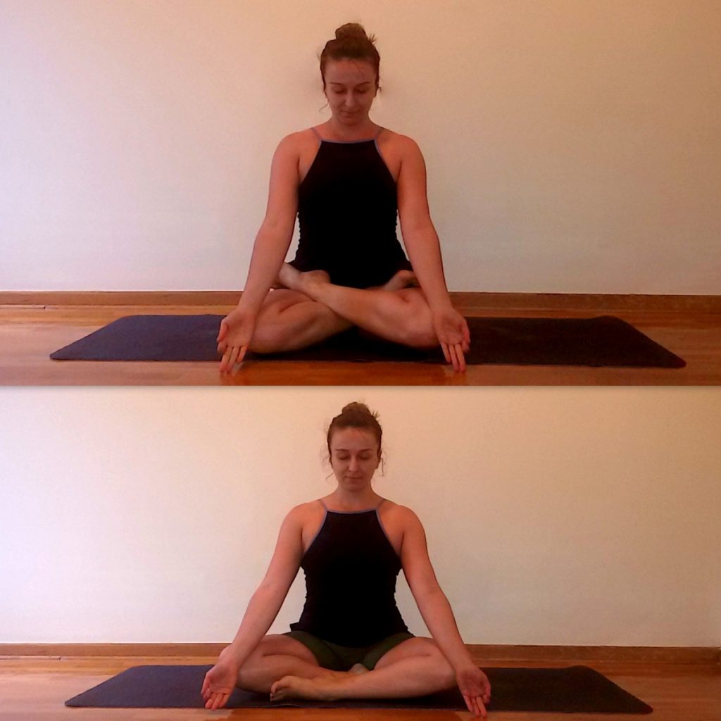 siddhasana i padmasana