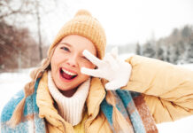 Zimska nega kože na planini: Kako zaštititi lice na velikim nadmorskim visinama Funny girl photo created by halayalex - www.freepik.com